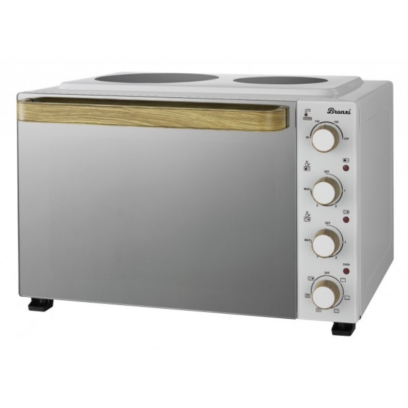 BRONXI BX-5032 Φούρνος με 2 κεραμικές εστίες  50 λίτρων (BX-5032)
